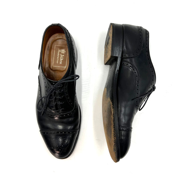 Alden Other - Alden Medallion Tip Bal Black Calfskin #909 Oxford Dress Shoes